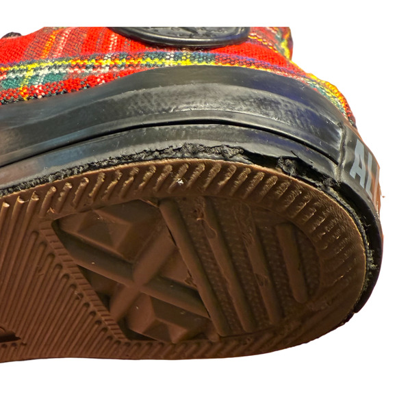 Converse Chuck Taylor All Star W7/M5 Tartan Plaid Tartan Plaid Xmas Sneakers - Picture 13 of 16